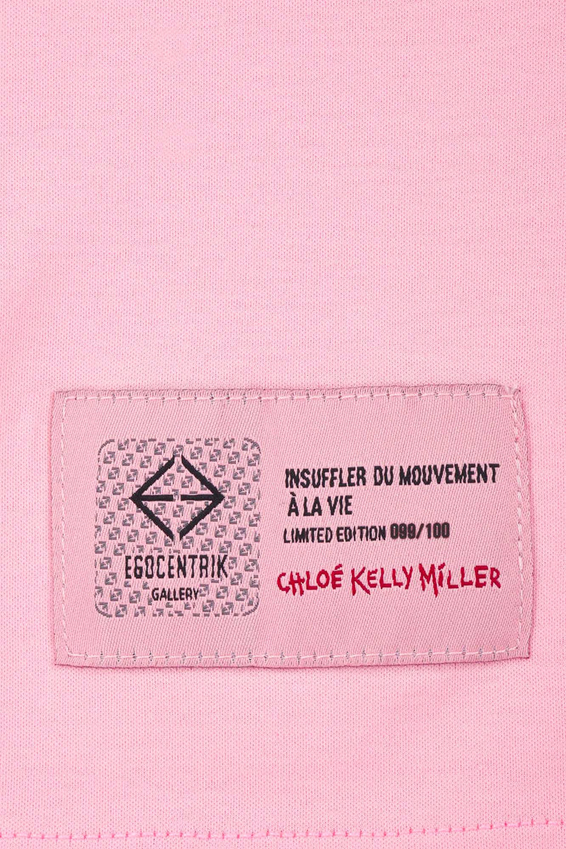 T-shirt en coton pima et soie "Chloe"
