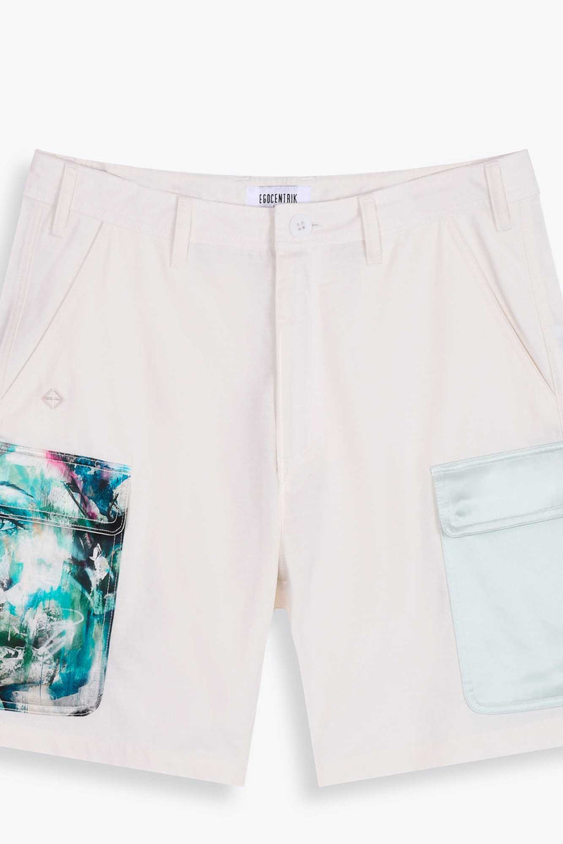 MANUELA CARGO SHORT, WHITE