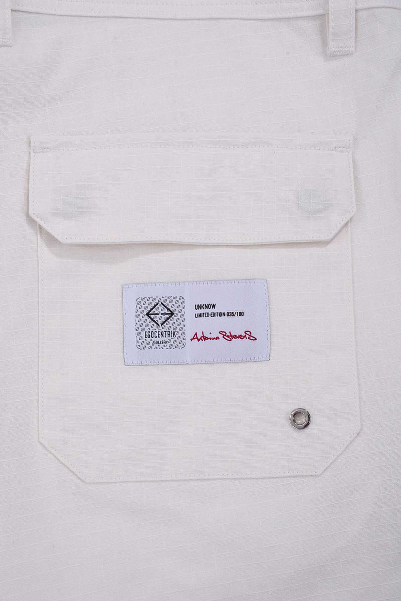 MANUELA CARGO SHORT, WHITE