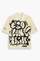 Chemise 100% soie Galerie 75 Graffiti inspiration New york city 