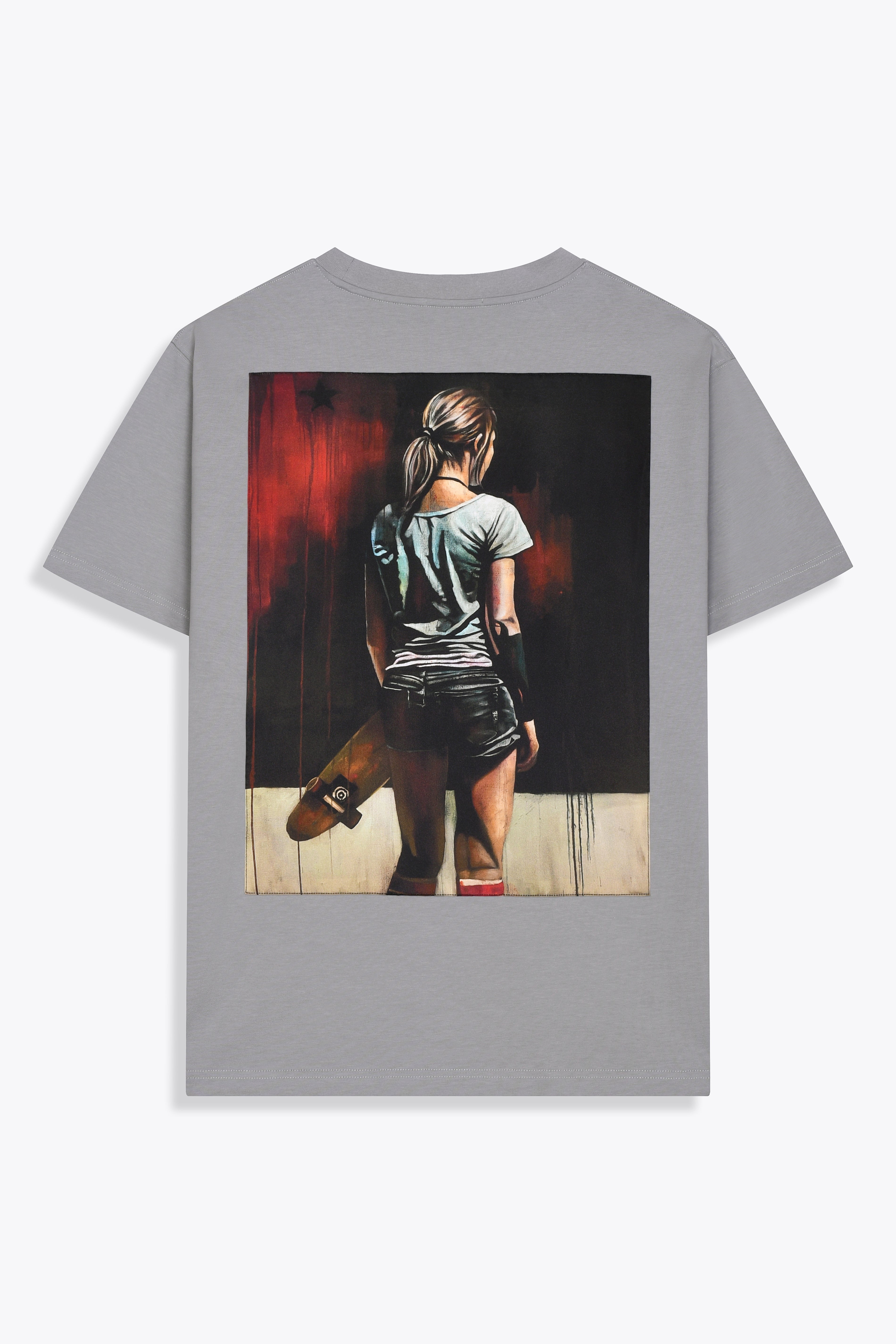 T-shirt Homme Gris "Skating Desires"