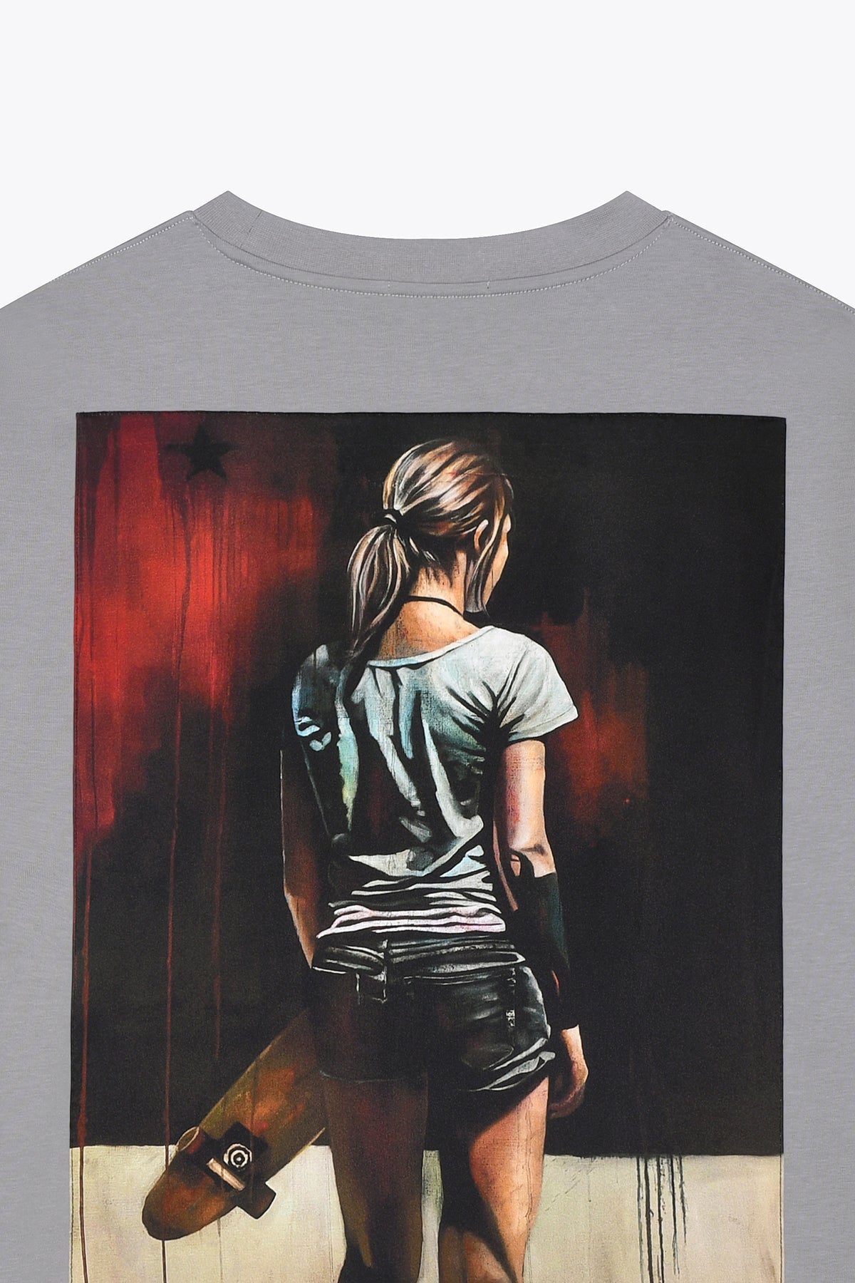 T-shirt Homme Gris "Skating Desires"