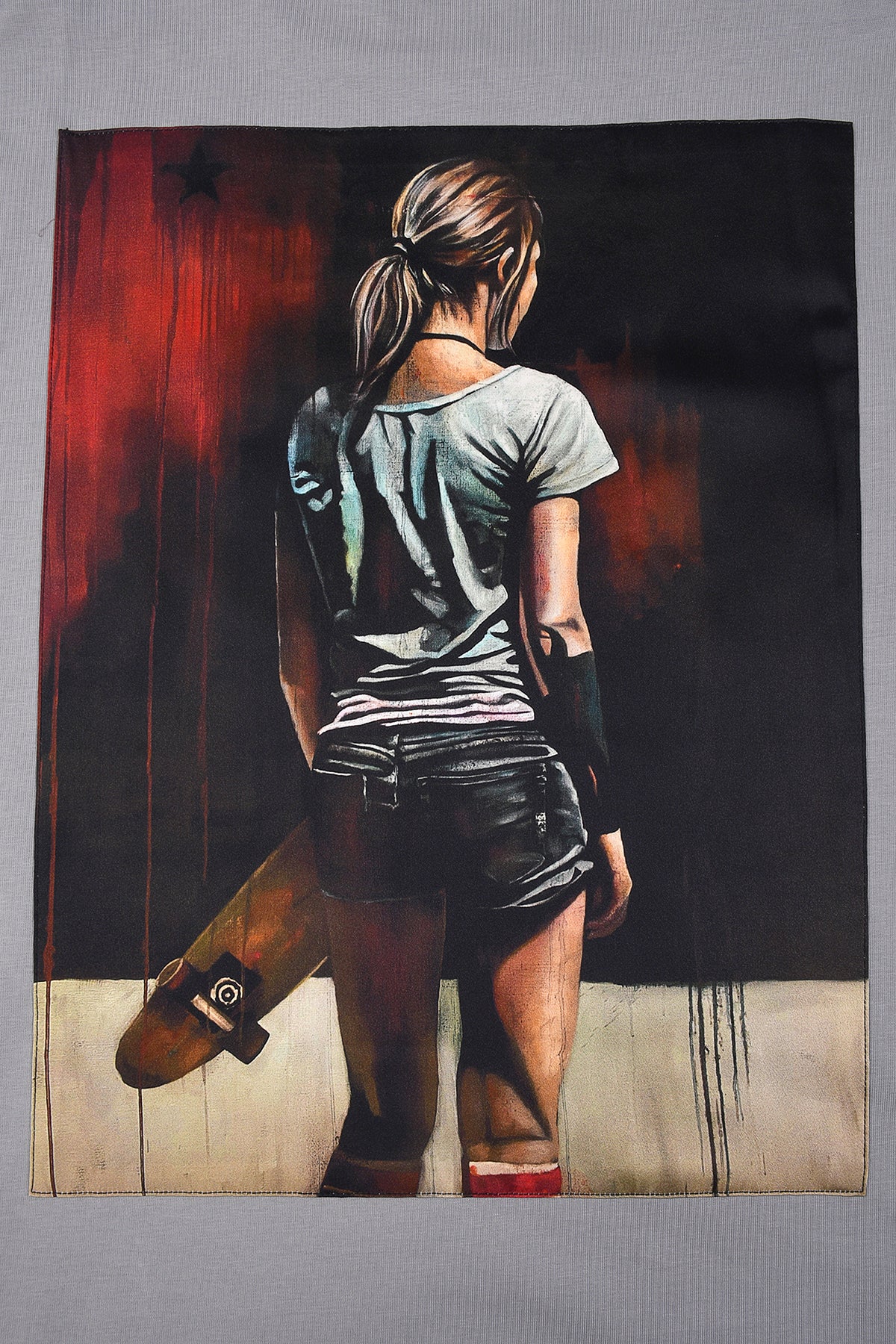 T-shirt Homme Gris "Skating Desires"