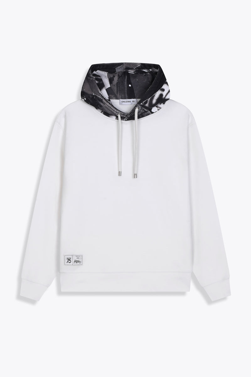 Hoodie Blanc "PLMPSST#4"