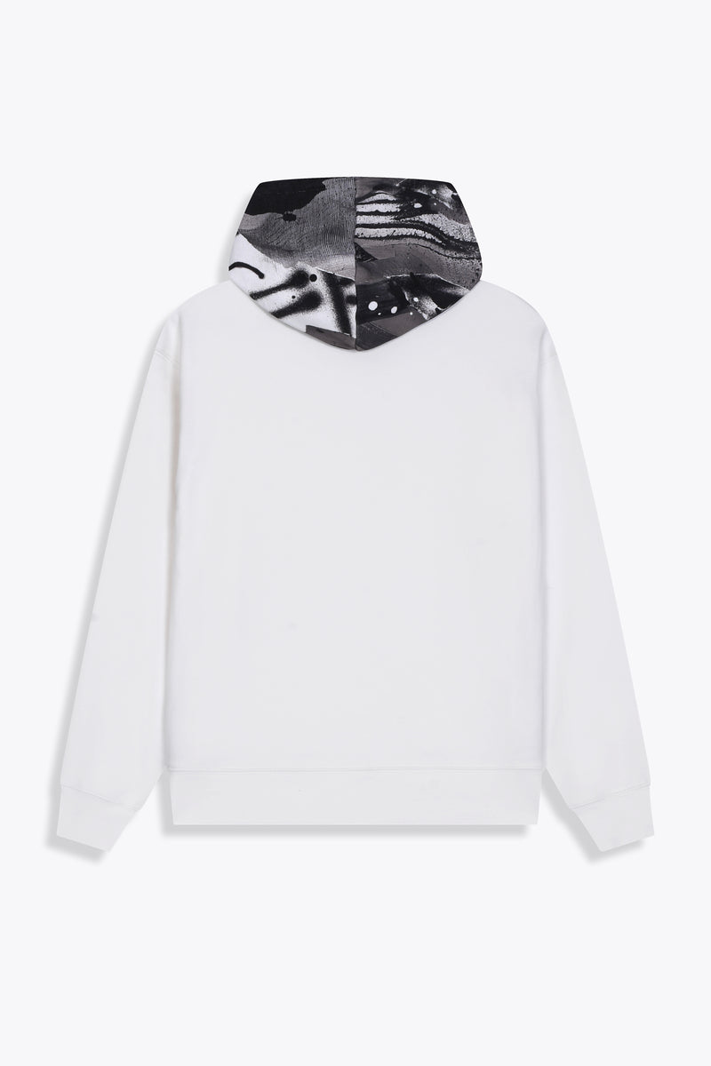Hoodie Blanc "PLMPSST#4"