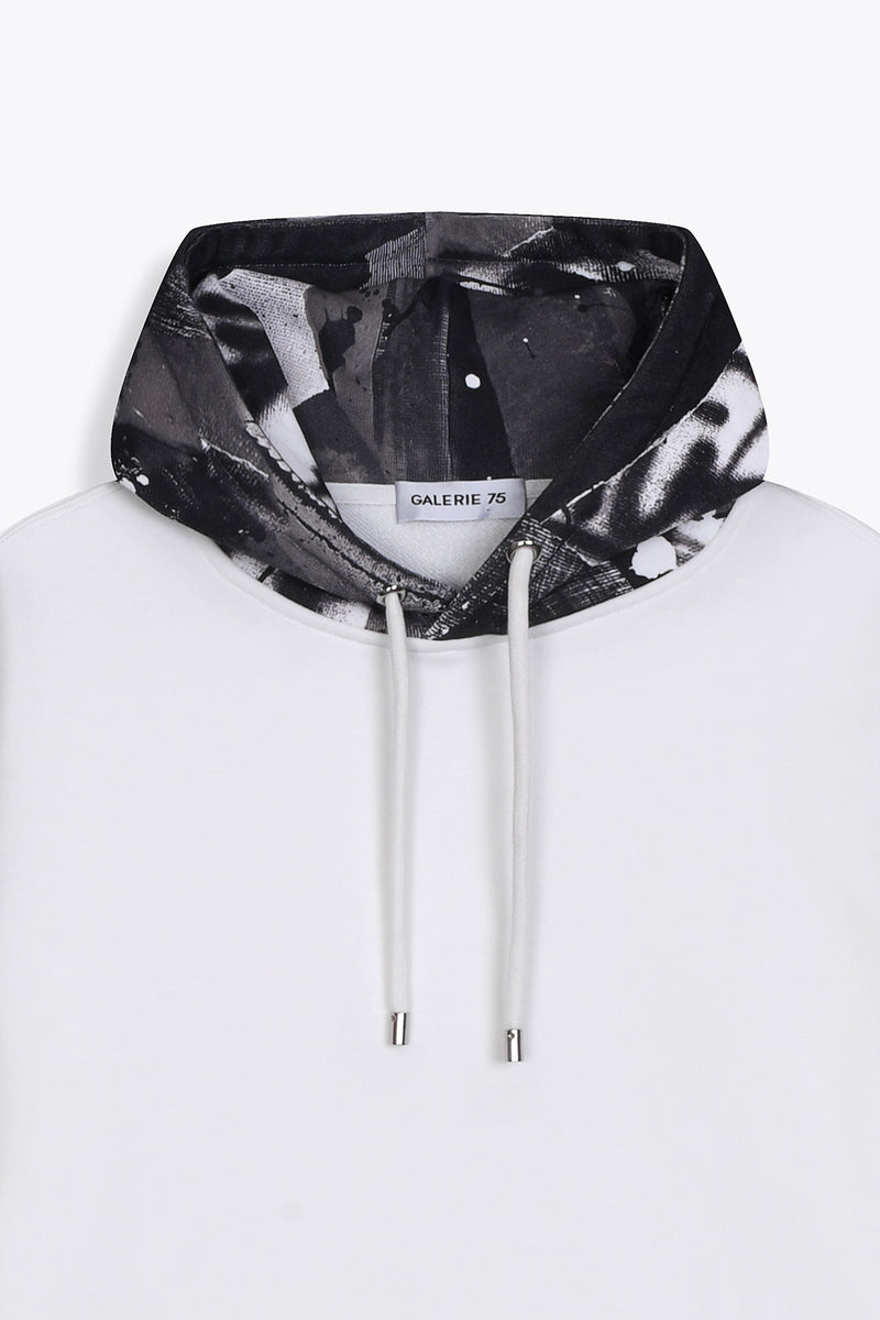 Hoodie Blanc "PLMPSST#4"