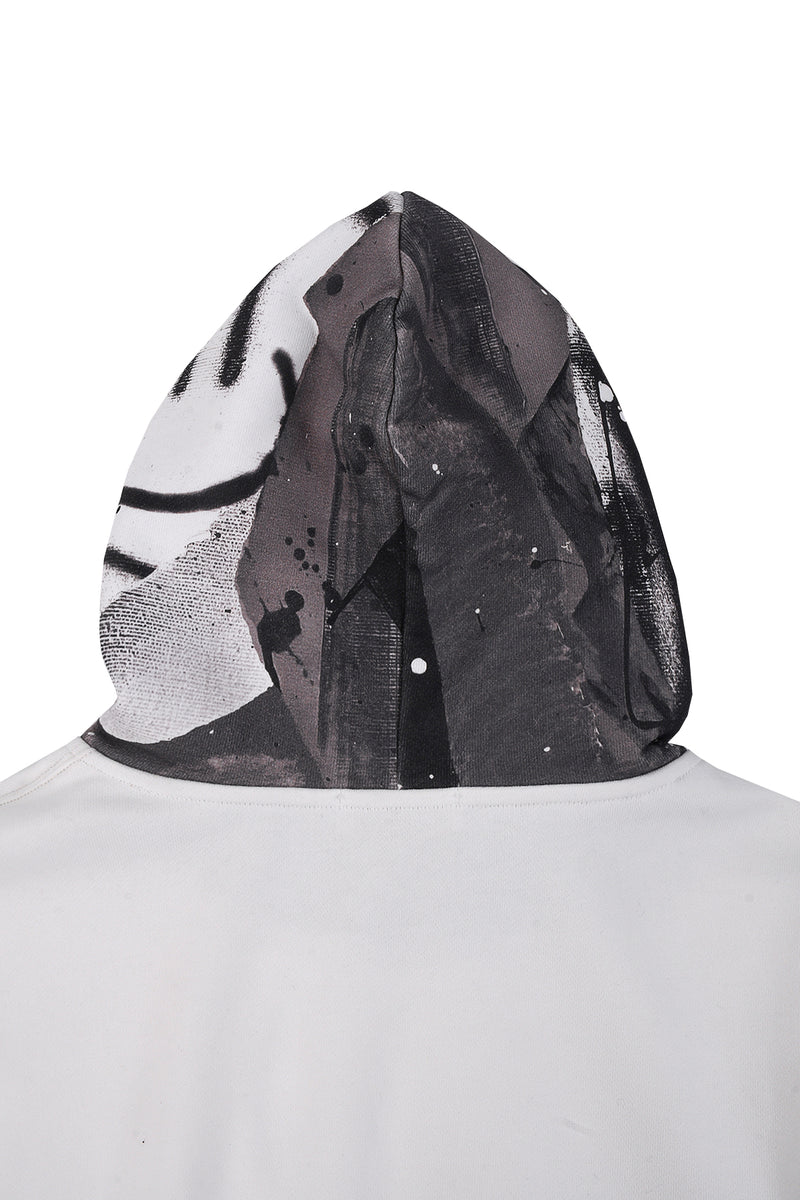 Hoodie Blanc "PLMPSST#4"