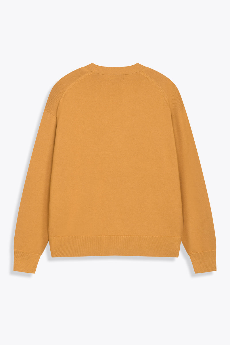 Cardigan Camel en cachemire et soie "Amazones"