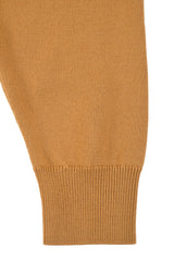 Cardigan Camel en cachemire et soie "Amazones"