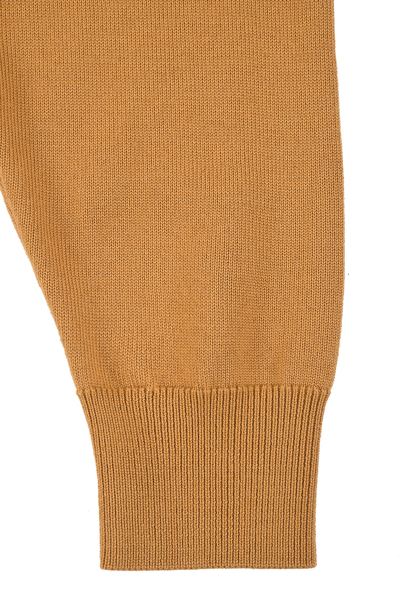 Cardigan Camel en cachemire et soie "Amazones"
