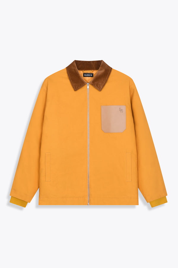 Veste Homme poche cuir