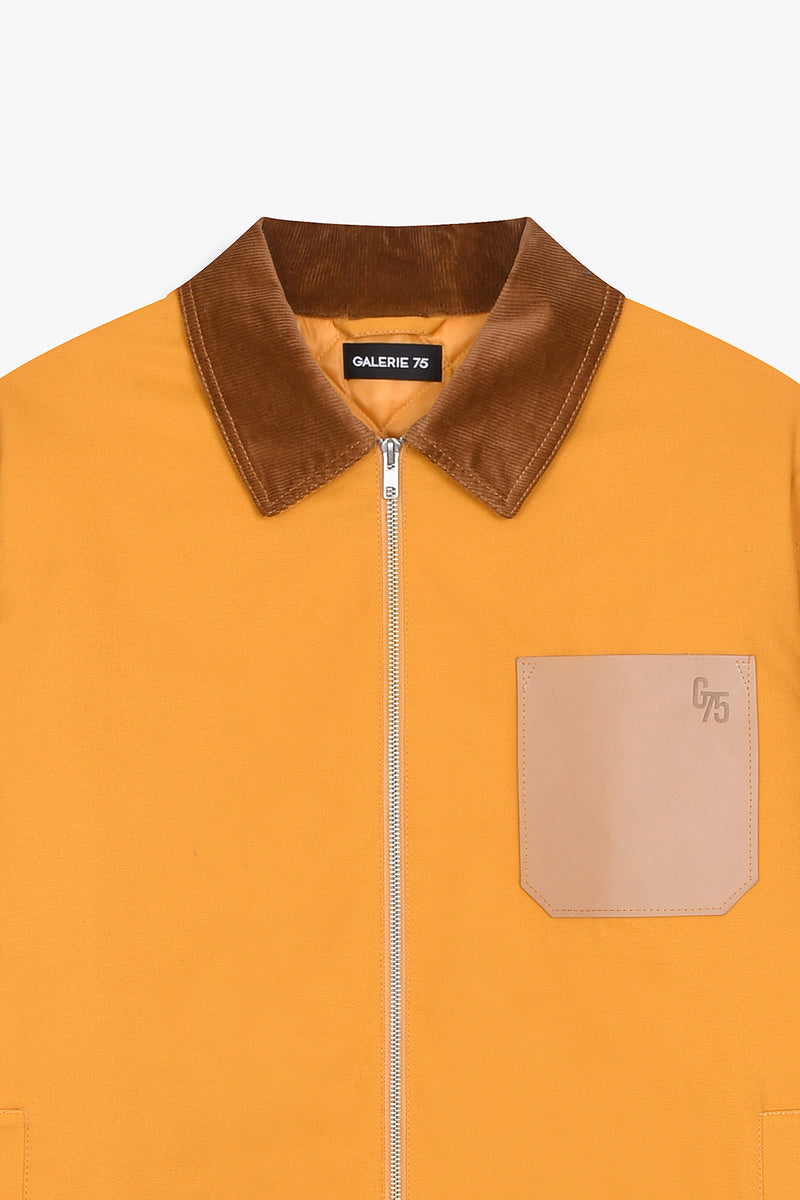 Veste Homme poche cuir