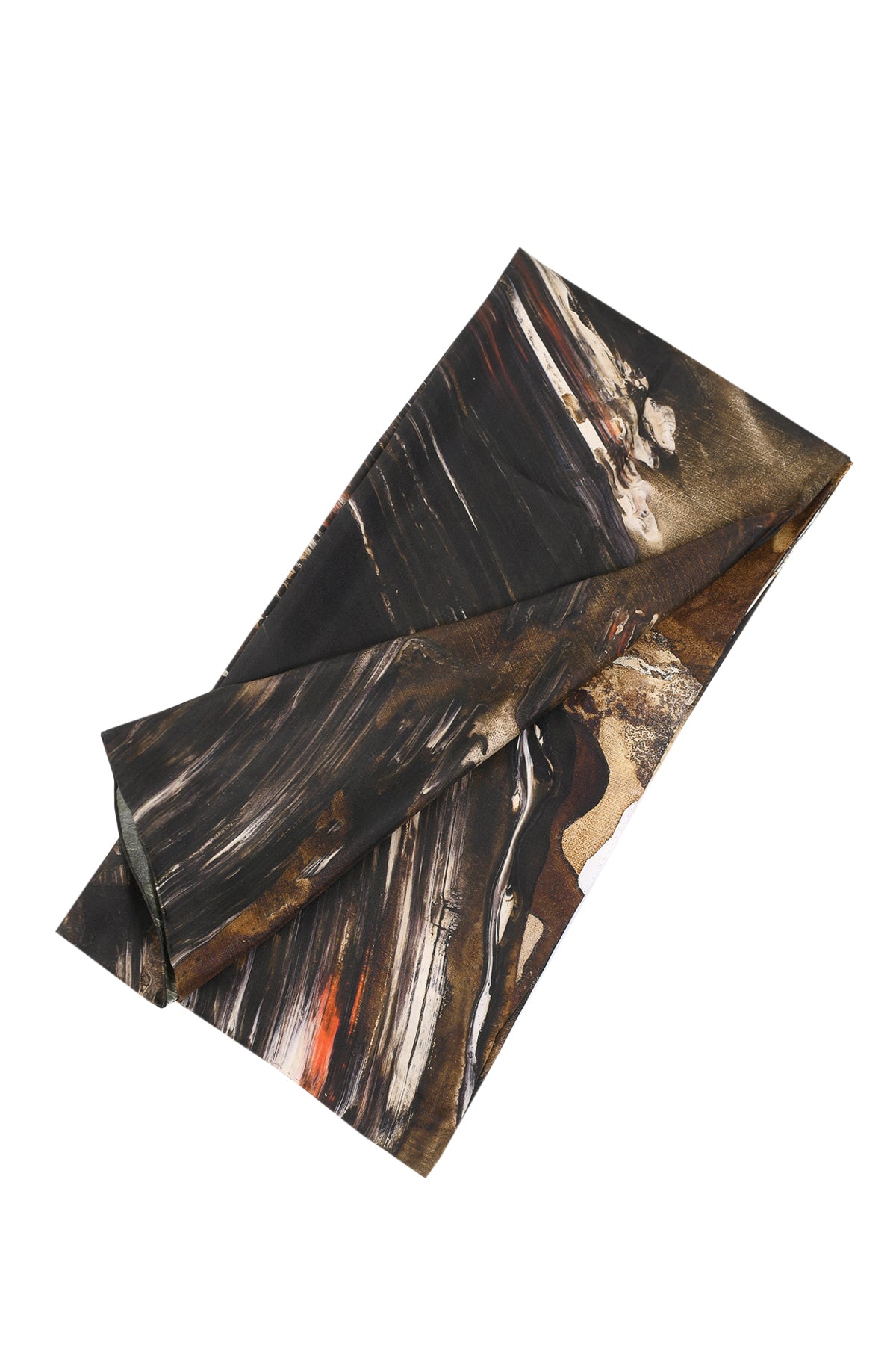 Carré de soie "Broux de noix"