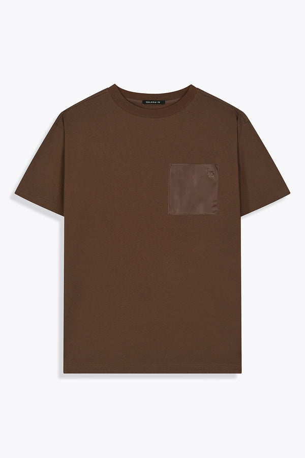 T-shirt pocket classic Brown