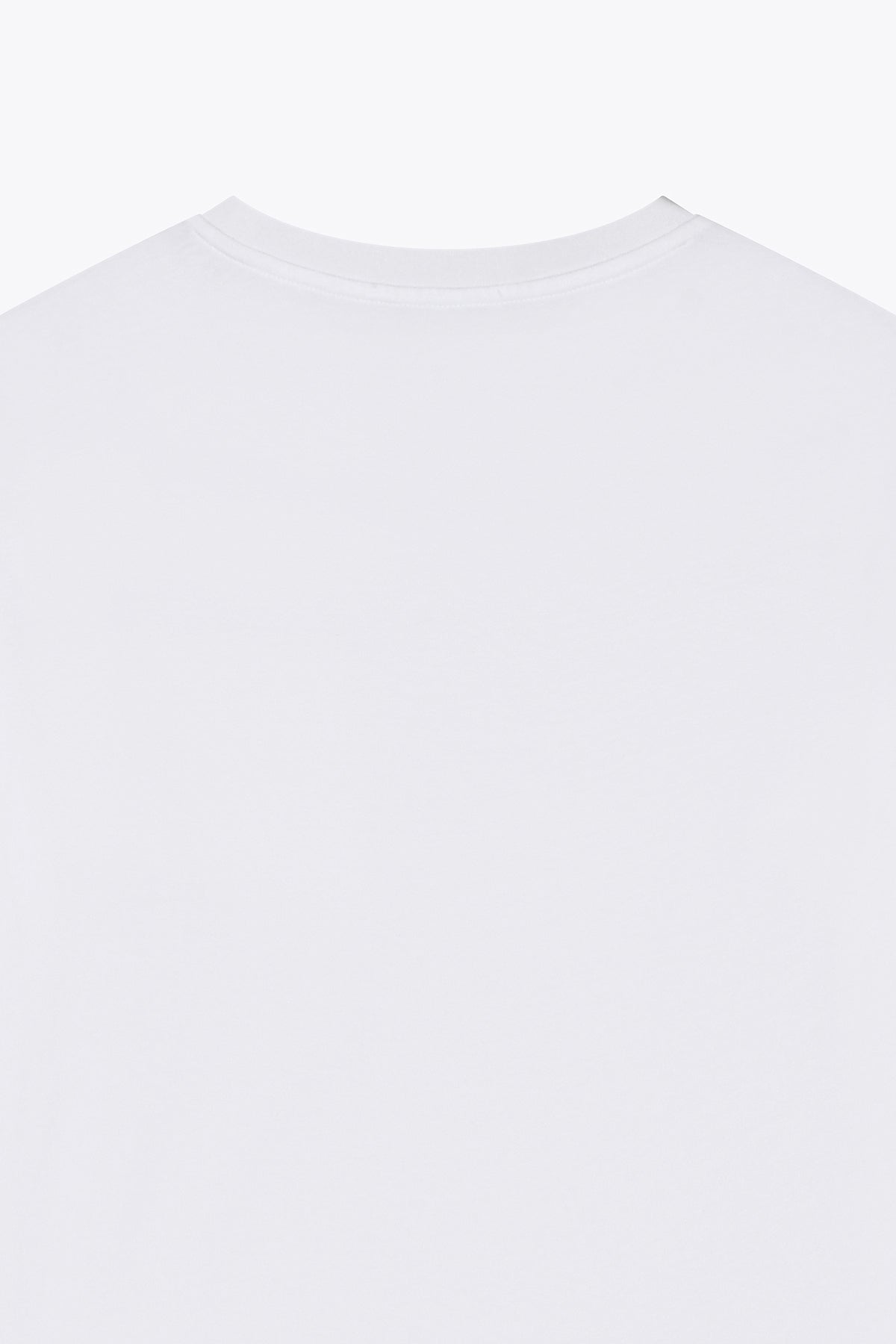 T-shirt homme en coton Blanc Galerie 75 avec poche cuir