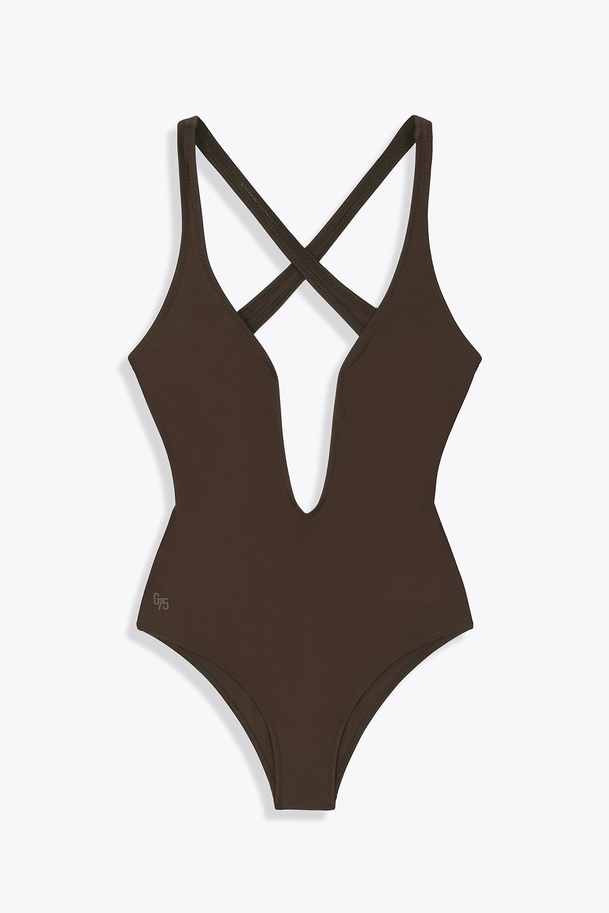 MAILLOT DE BAIN MARRON GALERIE75 CROISÉ DOS
