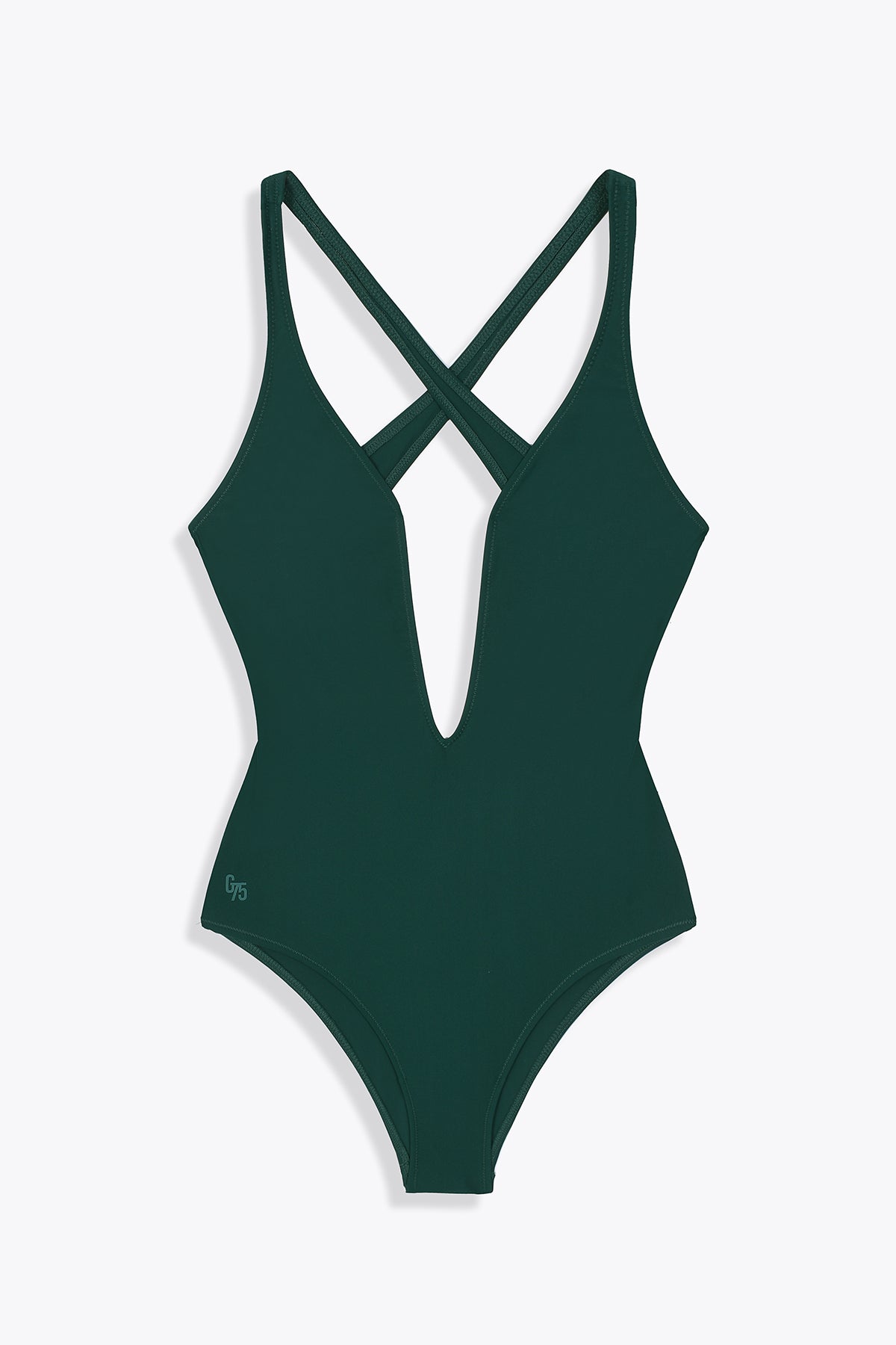 MAILLOT DE BAIN VERT ROYAL GALERIE75 CROISÉ DOS