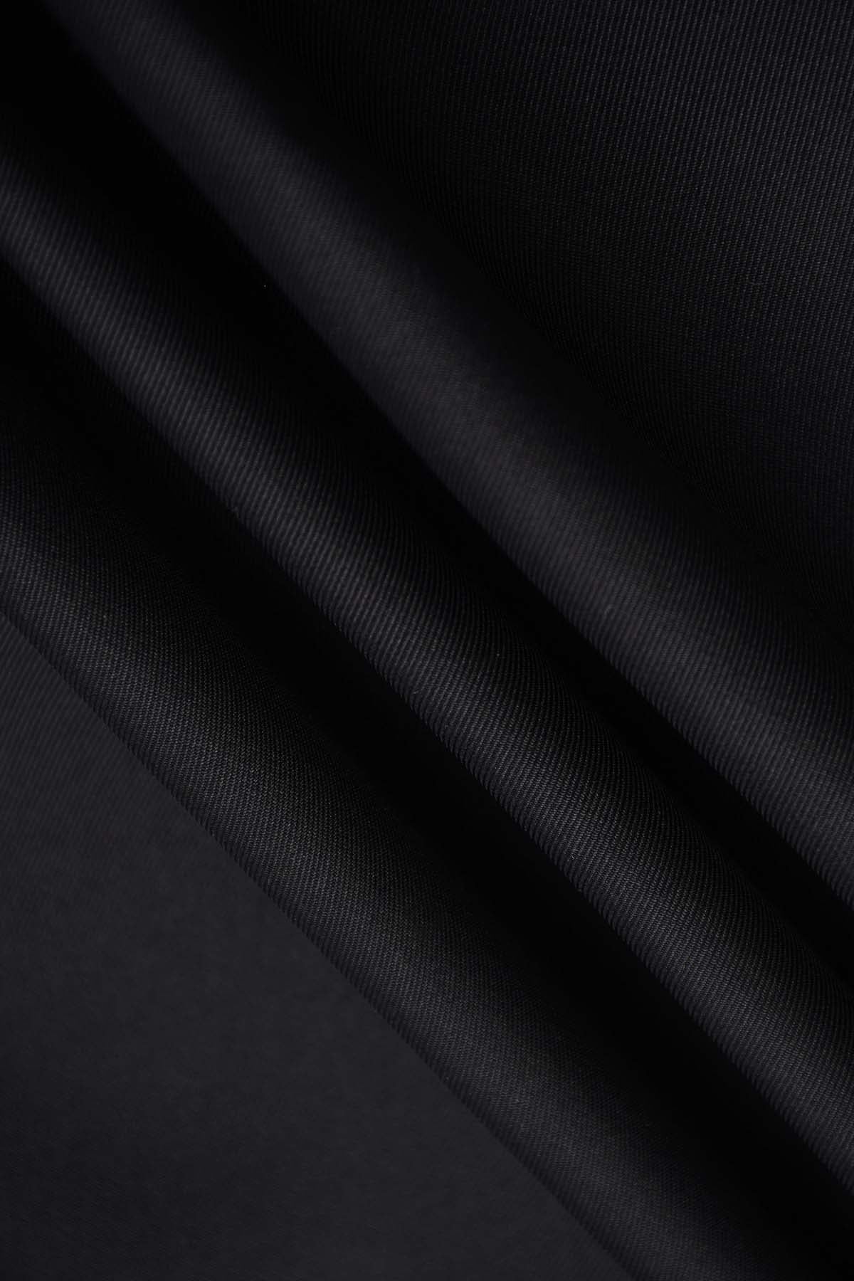 G75 CLASSIC CHEMISE SOIE NOIRE HOMME MANCHES LONGUES