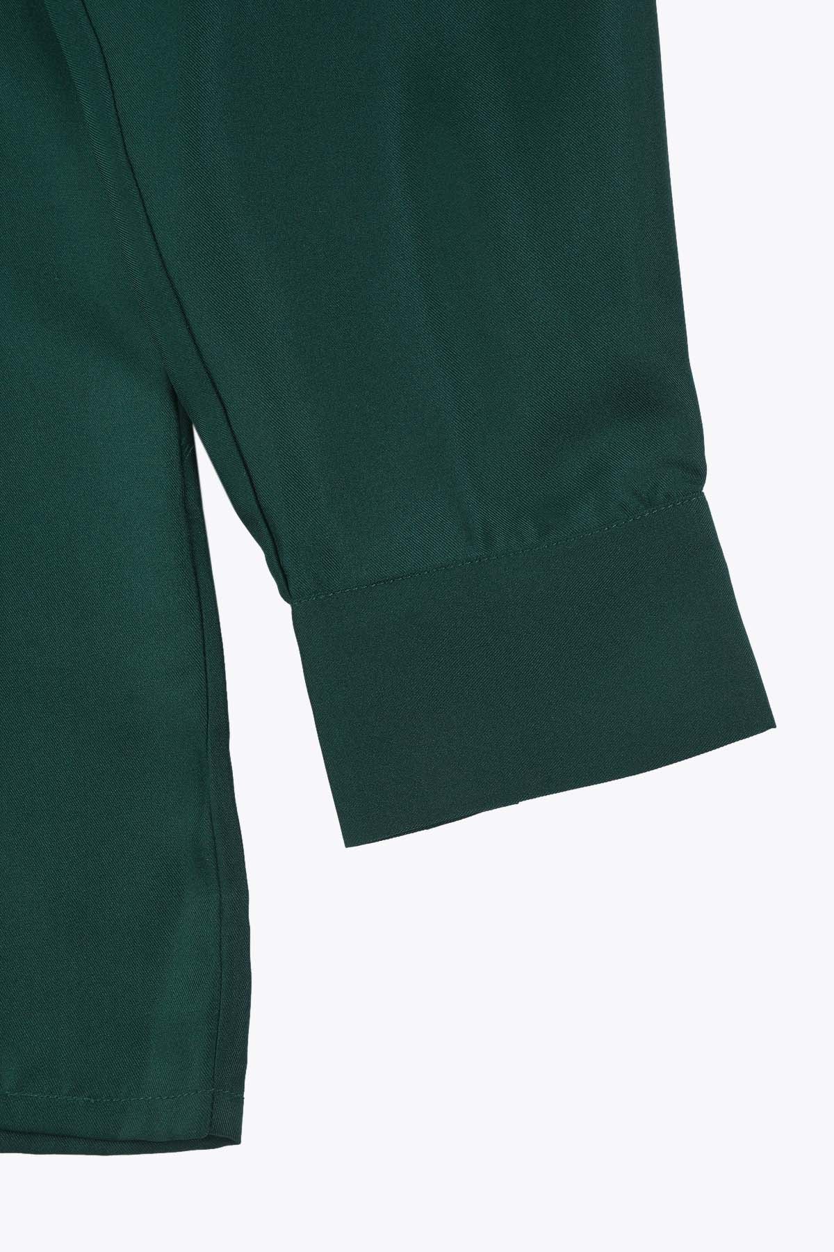 G75 CLASSIC CHEMISE HOMME SOIE VERT ROYAL MANCHES LONGUES