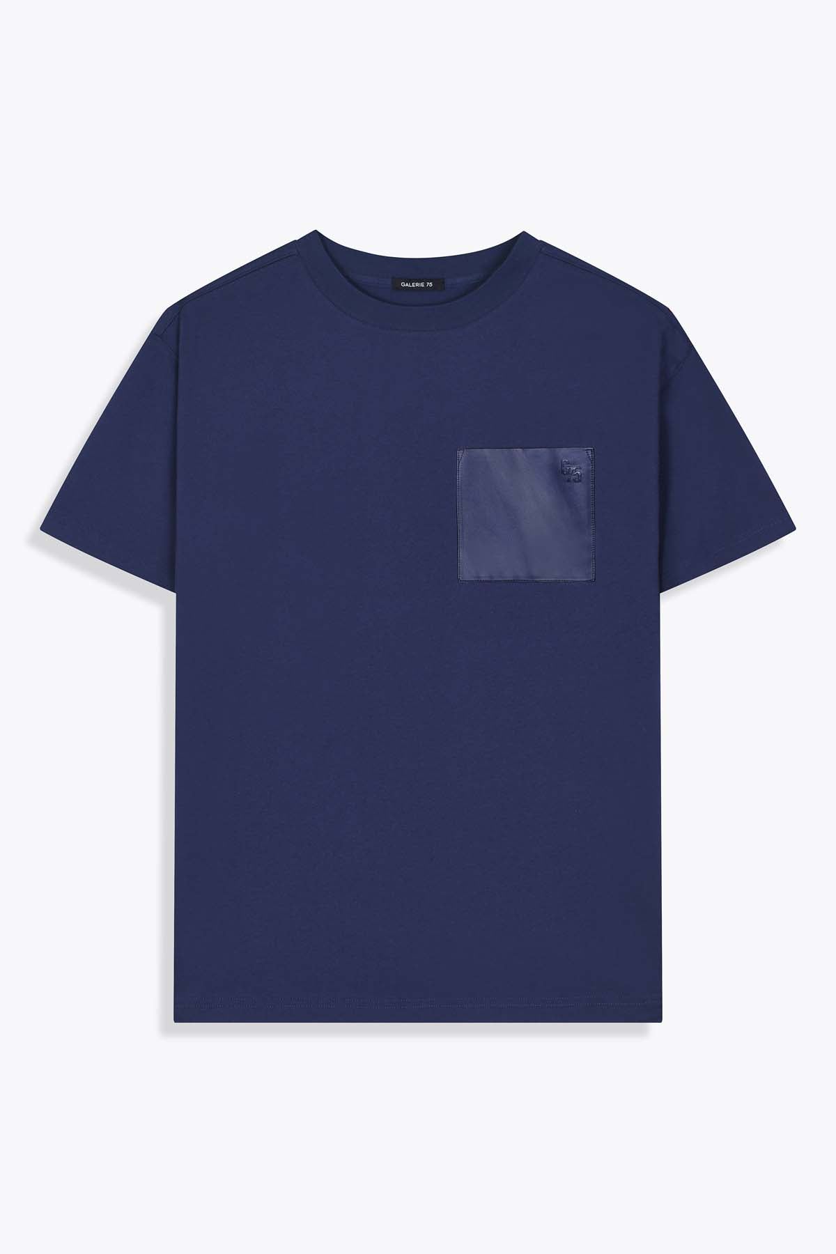 T-shirt homme bleu navy Oversized Embassada