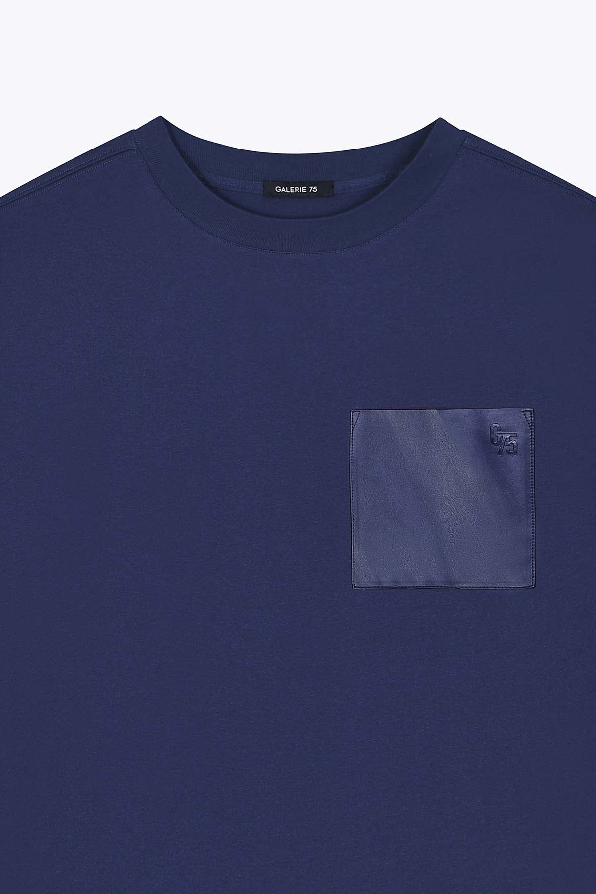 T-shirt homme bleu navy Oversized Embassada