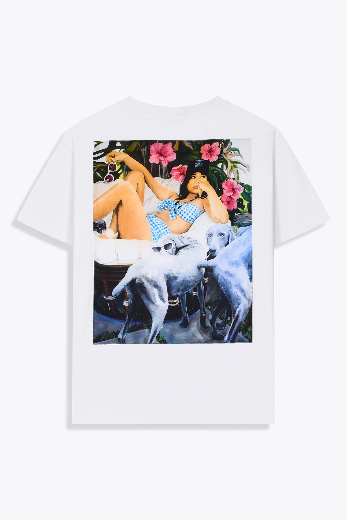 T-shirt homme Oversized Clope au Museau White