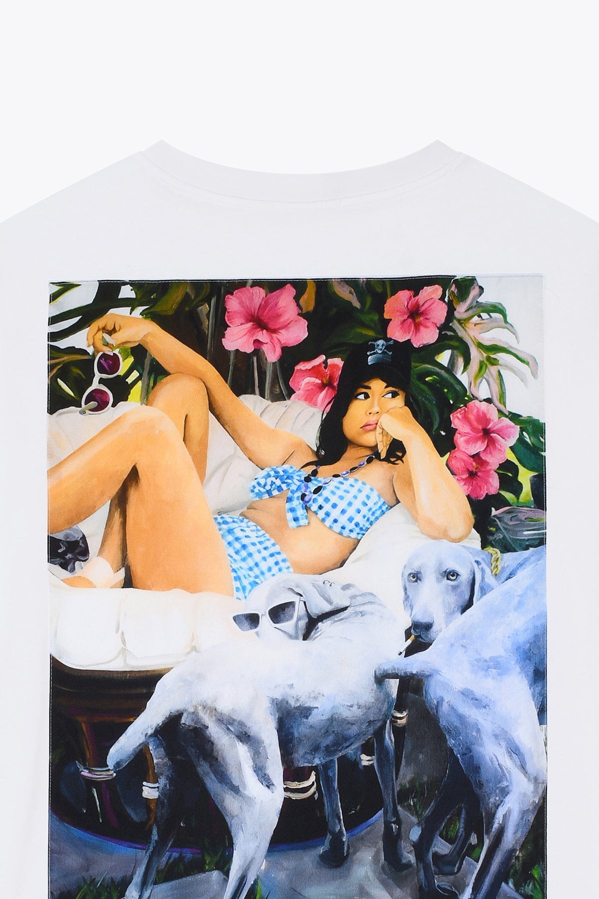 T-shirt homme Oversized Clope au Museau White