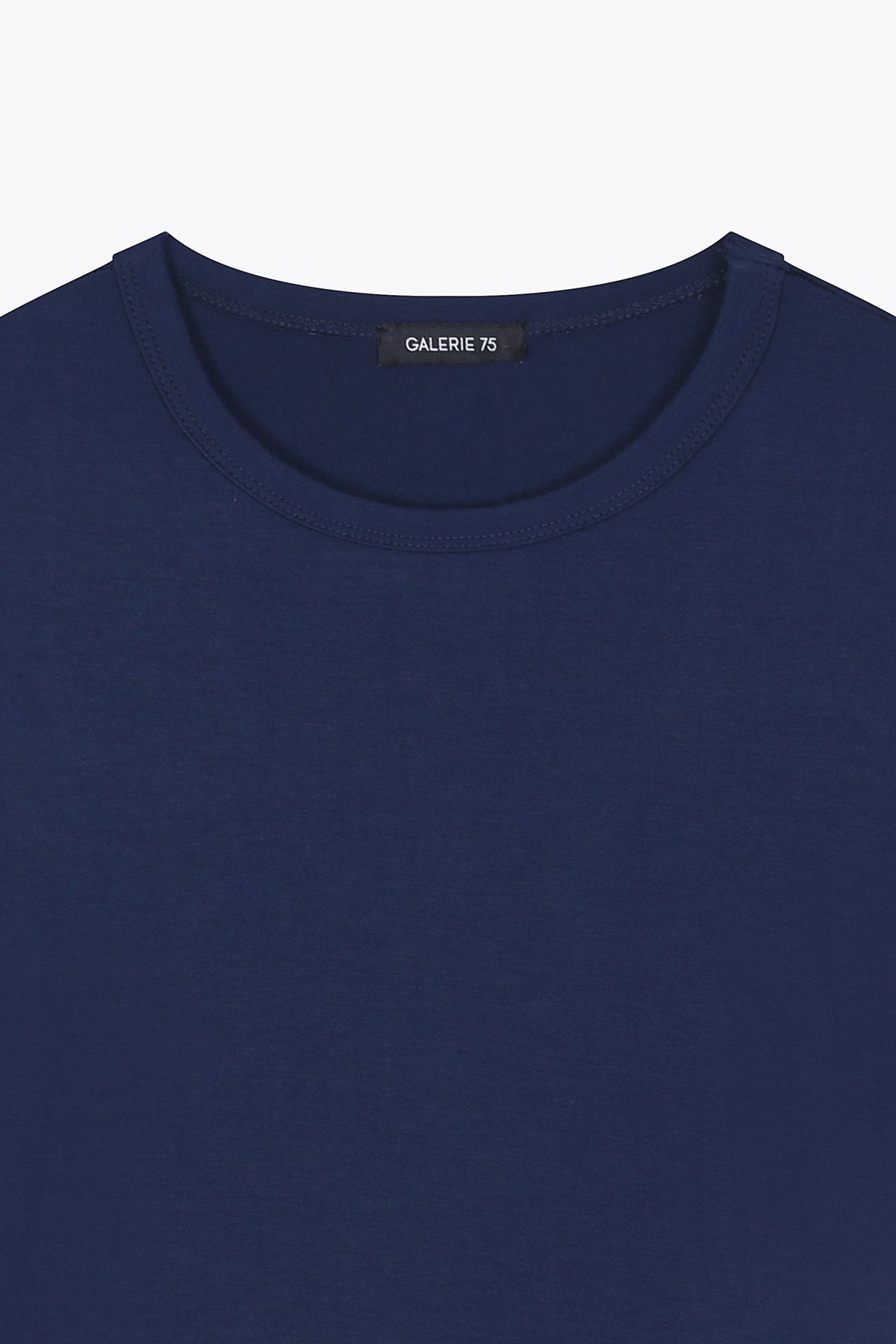 T-SHIRT FEMME BLEU NAVY G75 CROPPED