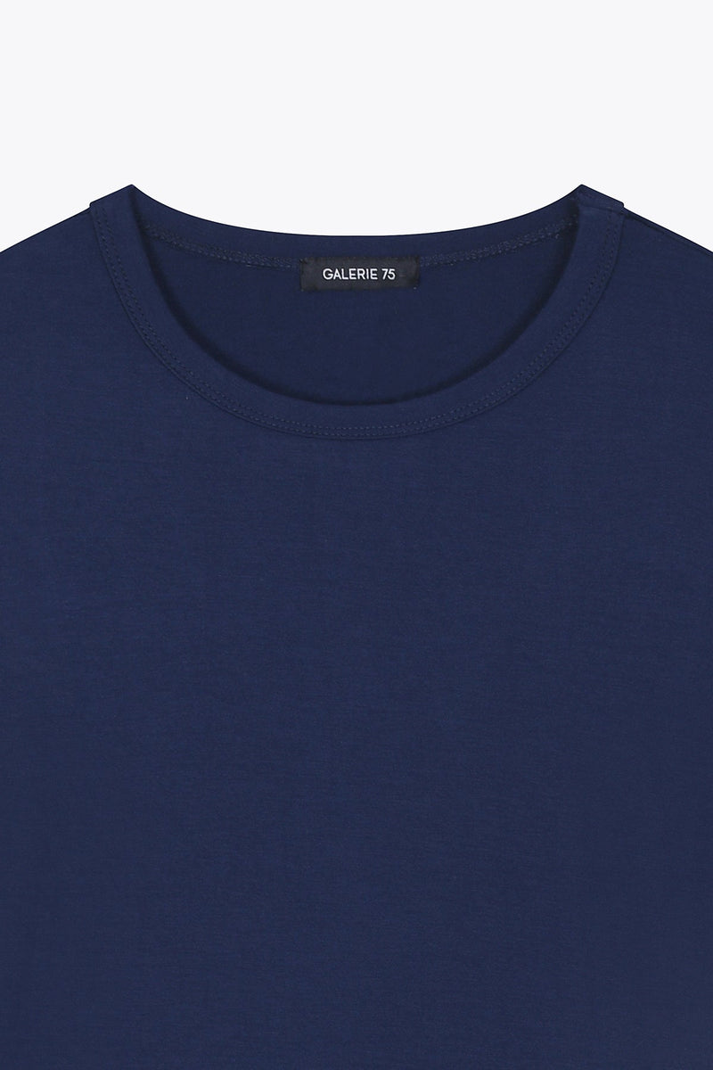 G75 WOMAN CROPPED TEESHIRT NAVY