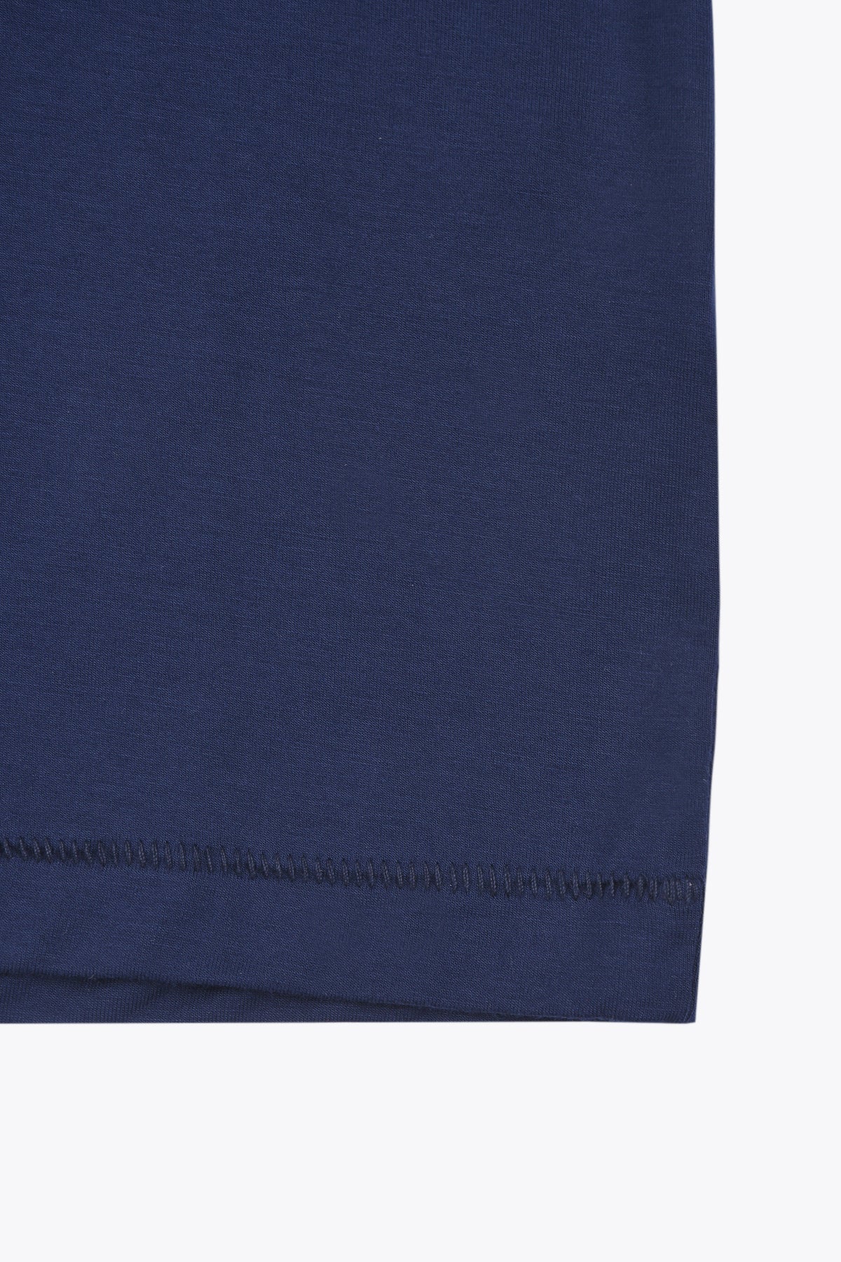 zoom navy cropped woman t-shirt
