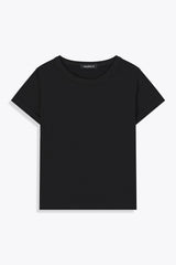 G75 WOMAN CROPPED TEESHIRT BLACK