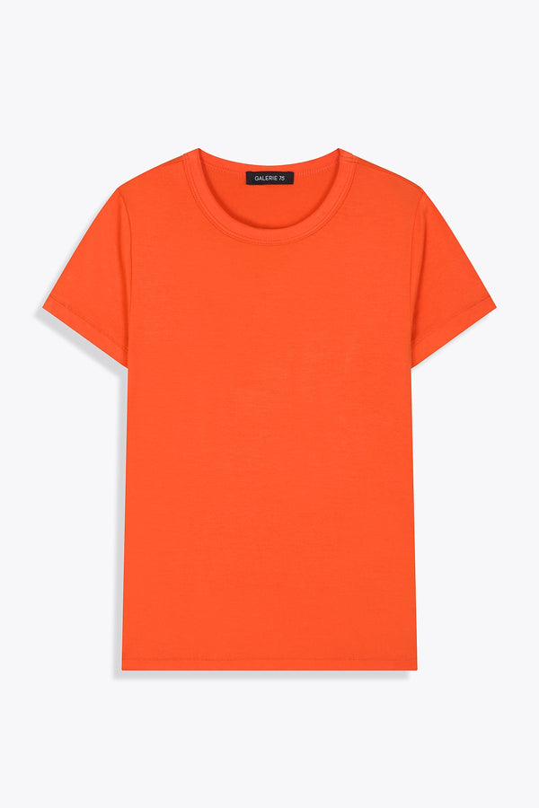 G75 WOMAN TUNIC TEESHIRT SUN ORANGE