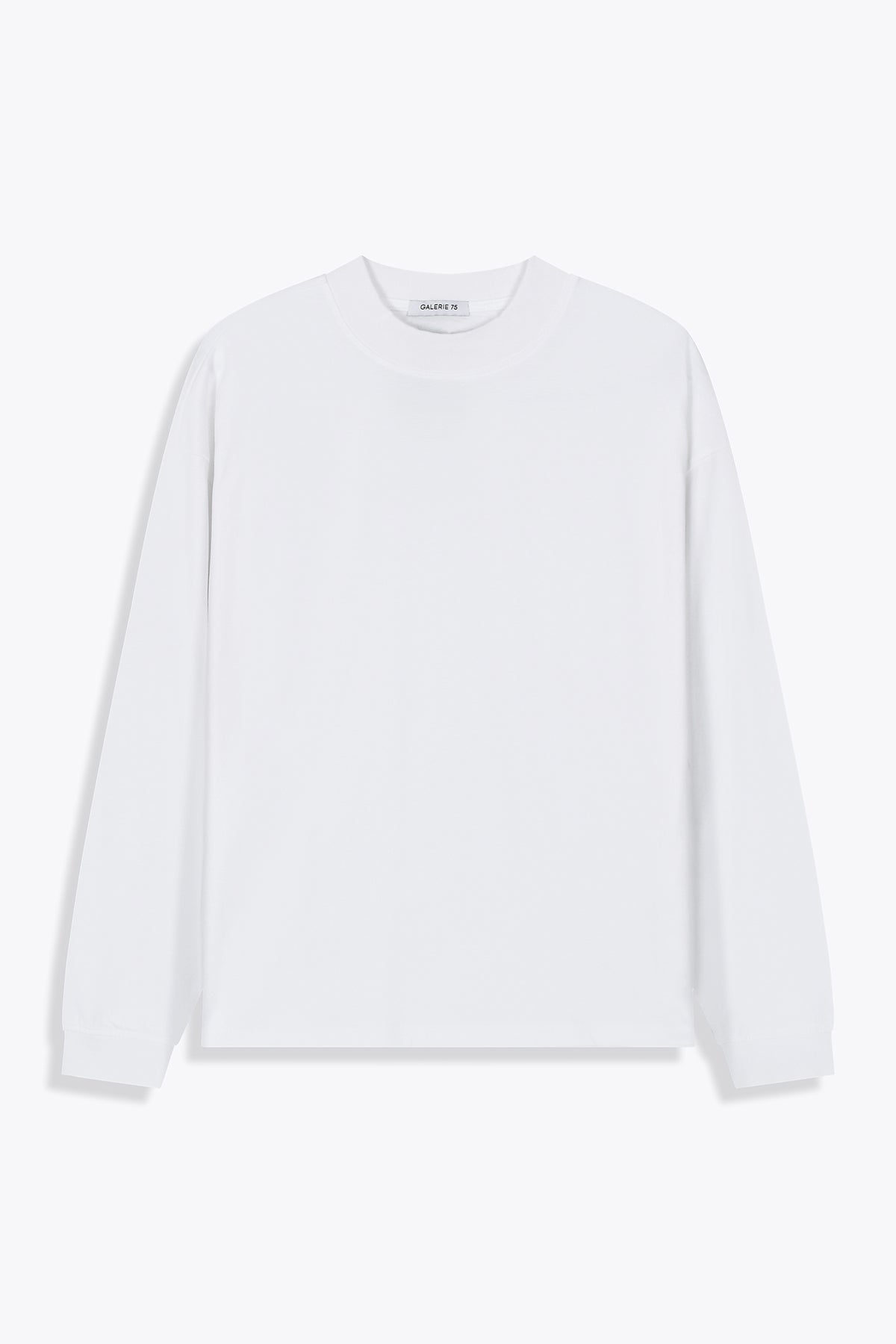 T-Shirt coton blanc homme manches longues