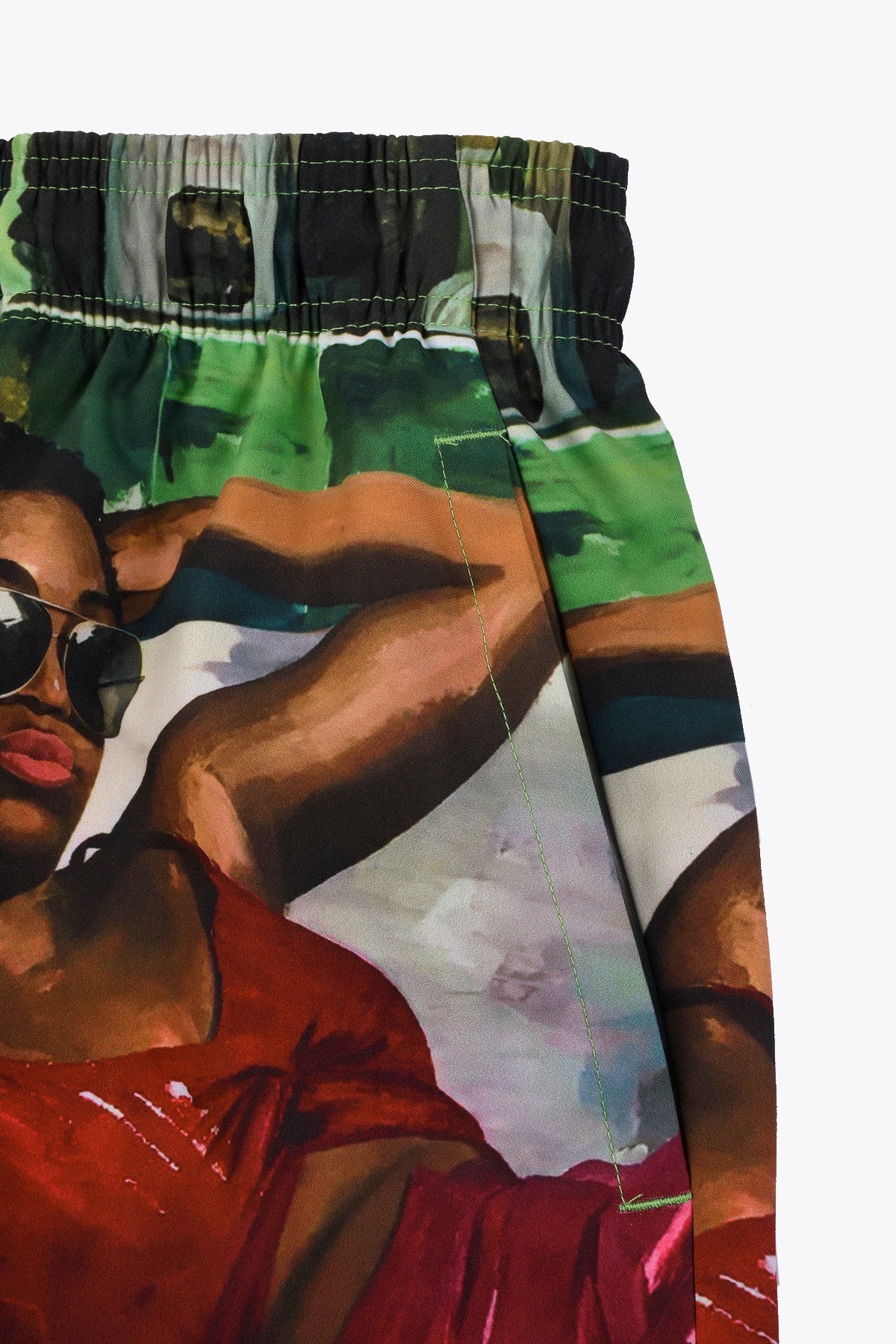 SHORT DE BAIN HOMME GALERIE 75 "UNE BOUTEILLE À TA MÈRE"