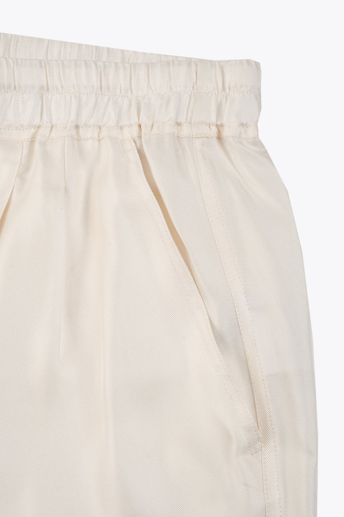 G75 SHORT HOMME SOIE BLANC CASSÉ