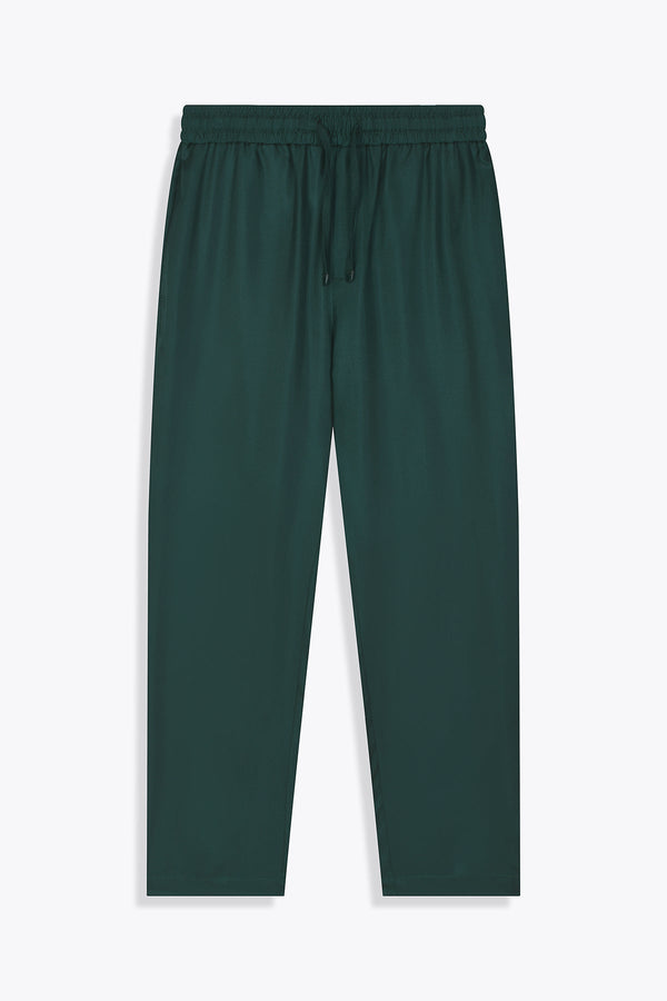 G75 SILK TROUSER GREEN ROYAL