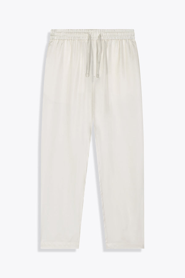 G75 SILK TROUSER OFF WHITE