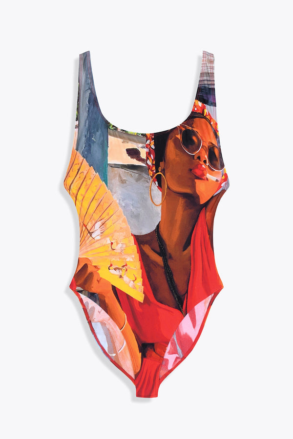 MAILLOT DE BAIN DIVA LA KOUR ÉCHANCRÉ DOS