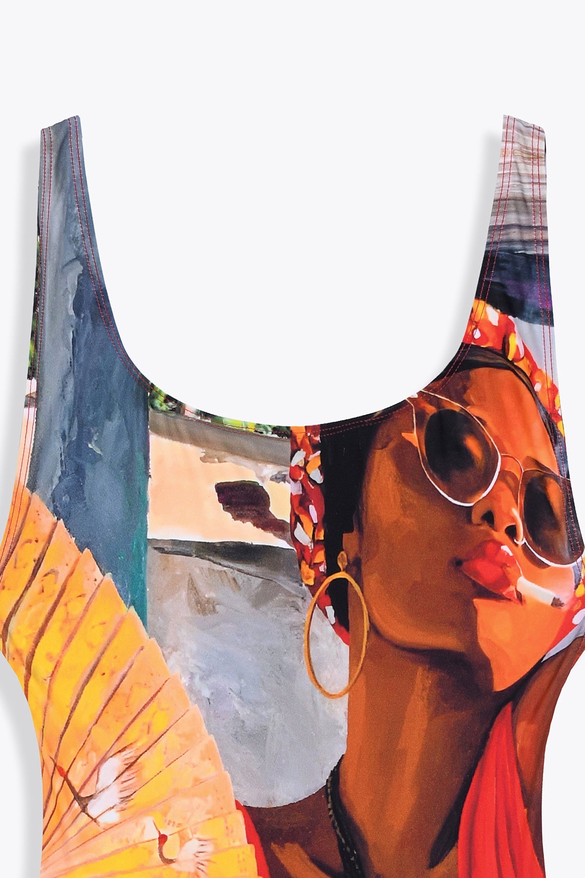 BRETELLE MAILLOT DE BAIN 1 PIECE GALERIE 75 DIVA LA KOUR ÉCHANCRÉ DOS