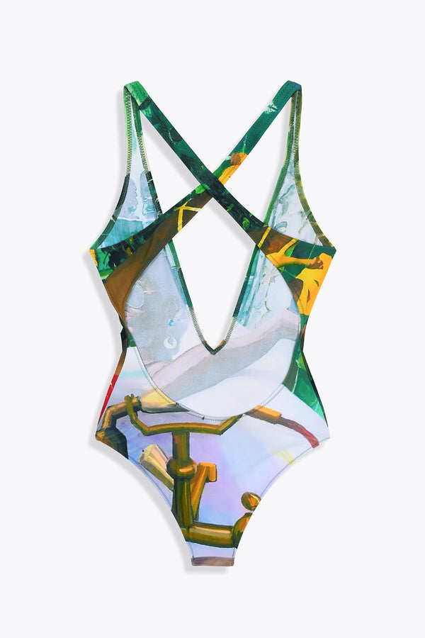 MAILLOT DE BAIN UNE BOUTEILLE À TA MÈRE CROISÉ DOS