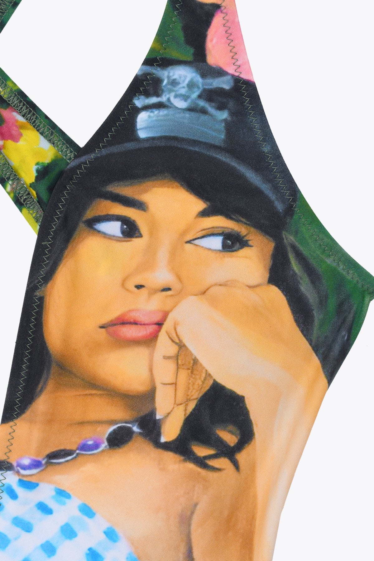 MAILLOT DE BAIN 1 PIECE CLOPE AU MUSEAU CROISÉ DOS