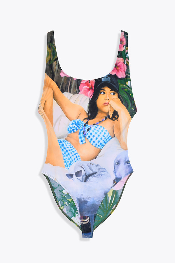 MAILLOT DE BAIN CLOPE AU MUSEAU ECHANCRÉ DOS