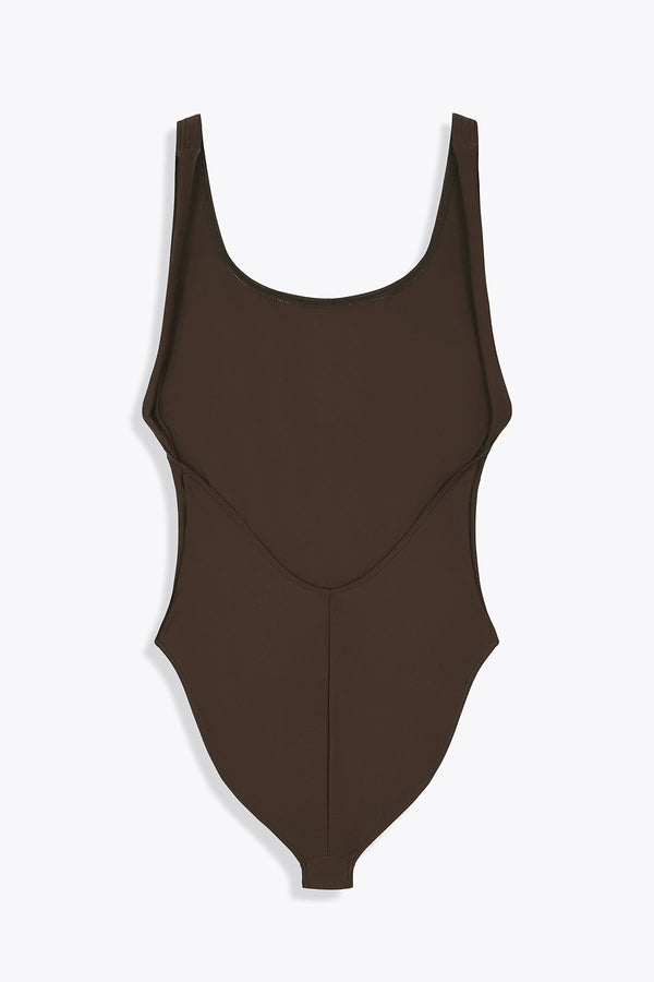 G75 OPEN BACK MAILLOT DE BAIN BROWN