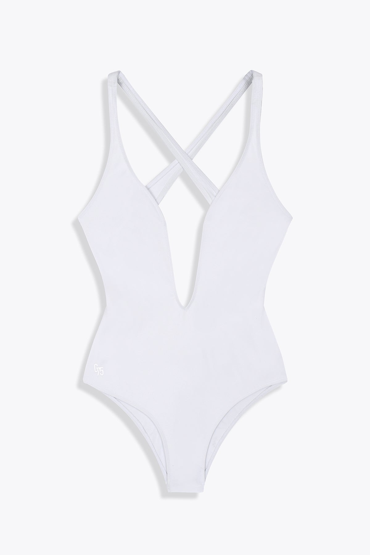 MAILLOT DE BAIN BLANC GALERIE75 CROISÉ DOS