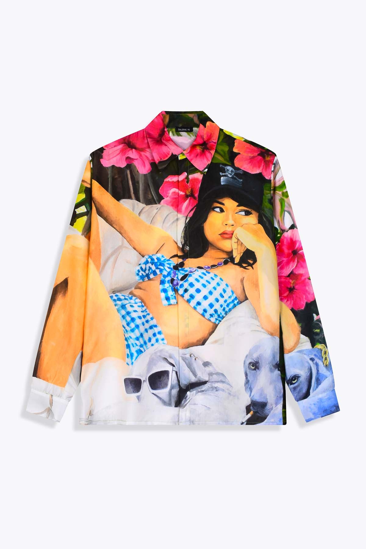 CHEMISE SOIE HOMME MANCHES LONGUES GALERIE 75 CLOPE AU MUSEAU