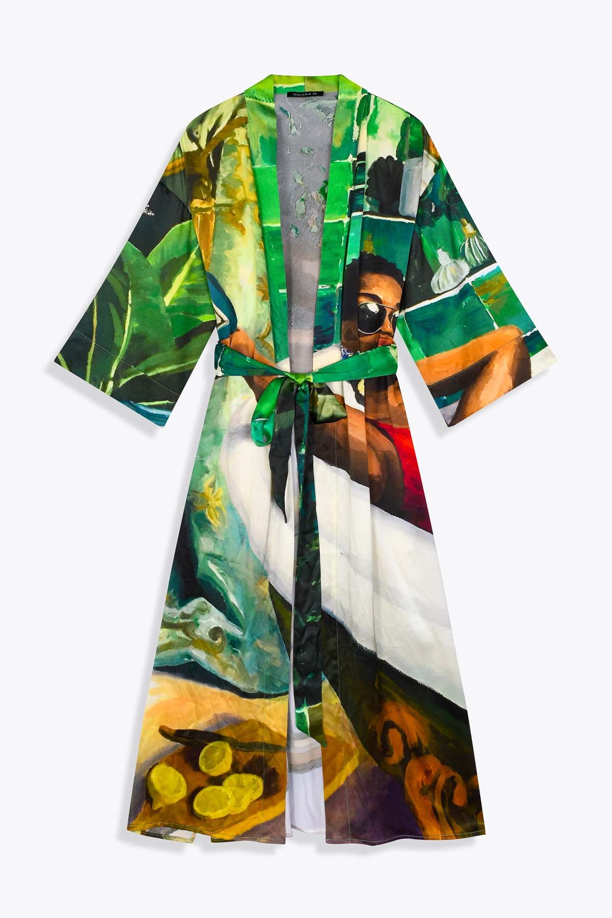 KIMONO SOIE FEMMME UNE BOUTEILLE À TA MÈRE