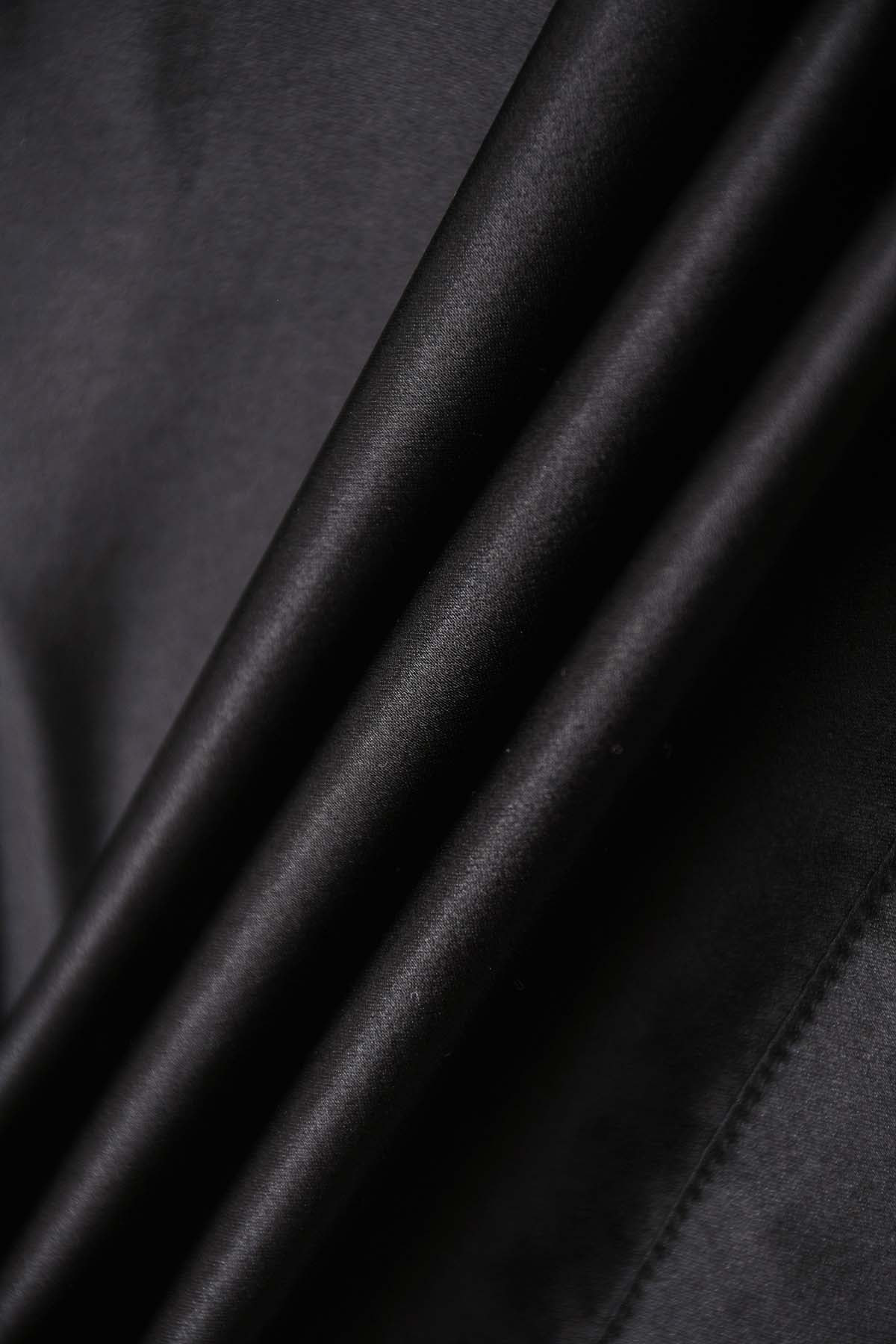 KIMONO SATIN NOIR FEMME G75 CLASSIC