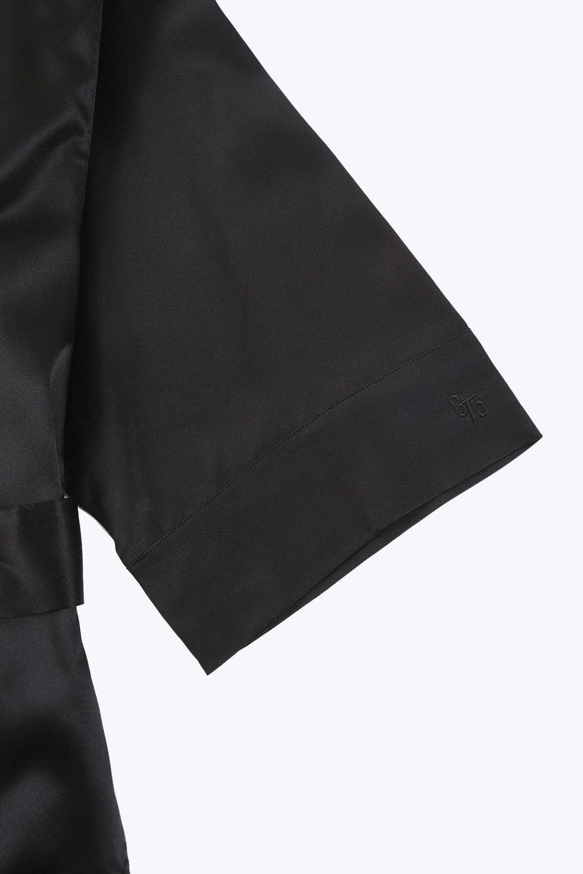 KIMONO SATIN NOIR FEMME G75 CLASSIC