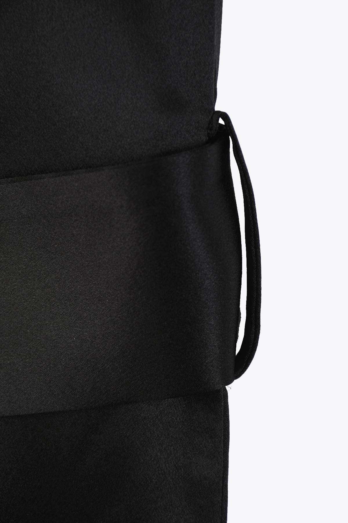 KIMONO SATIN NOIR FEMME G75 CLASSIC