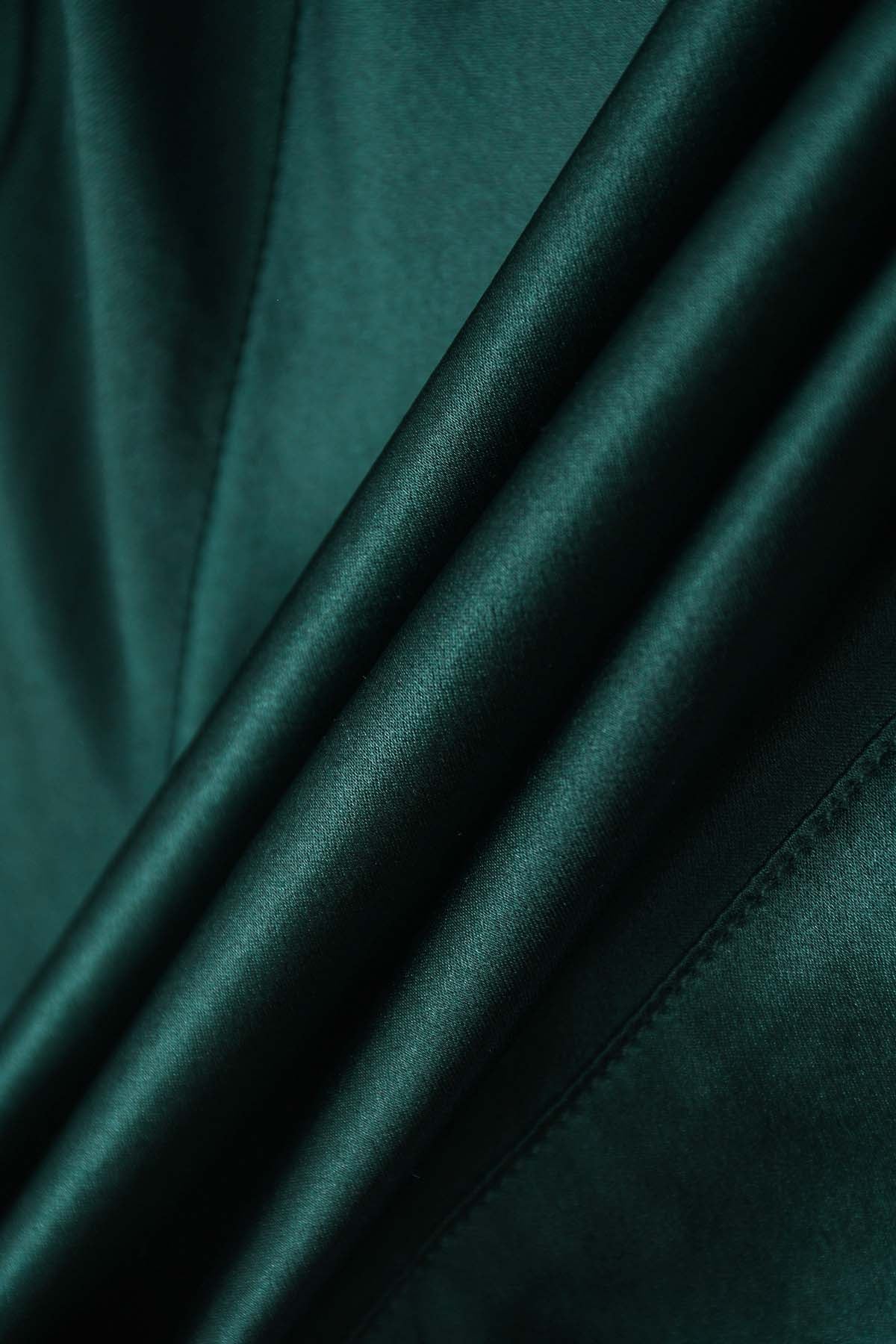 KIMONO SATIN FEMME  VERT ROYAL G75 CLASSIC